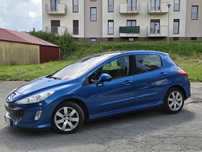 Śliczny/ Peugeot 308/ 1.6 benzyna/Długie opłaty/Panorama/Nowe opony/