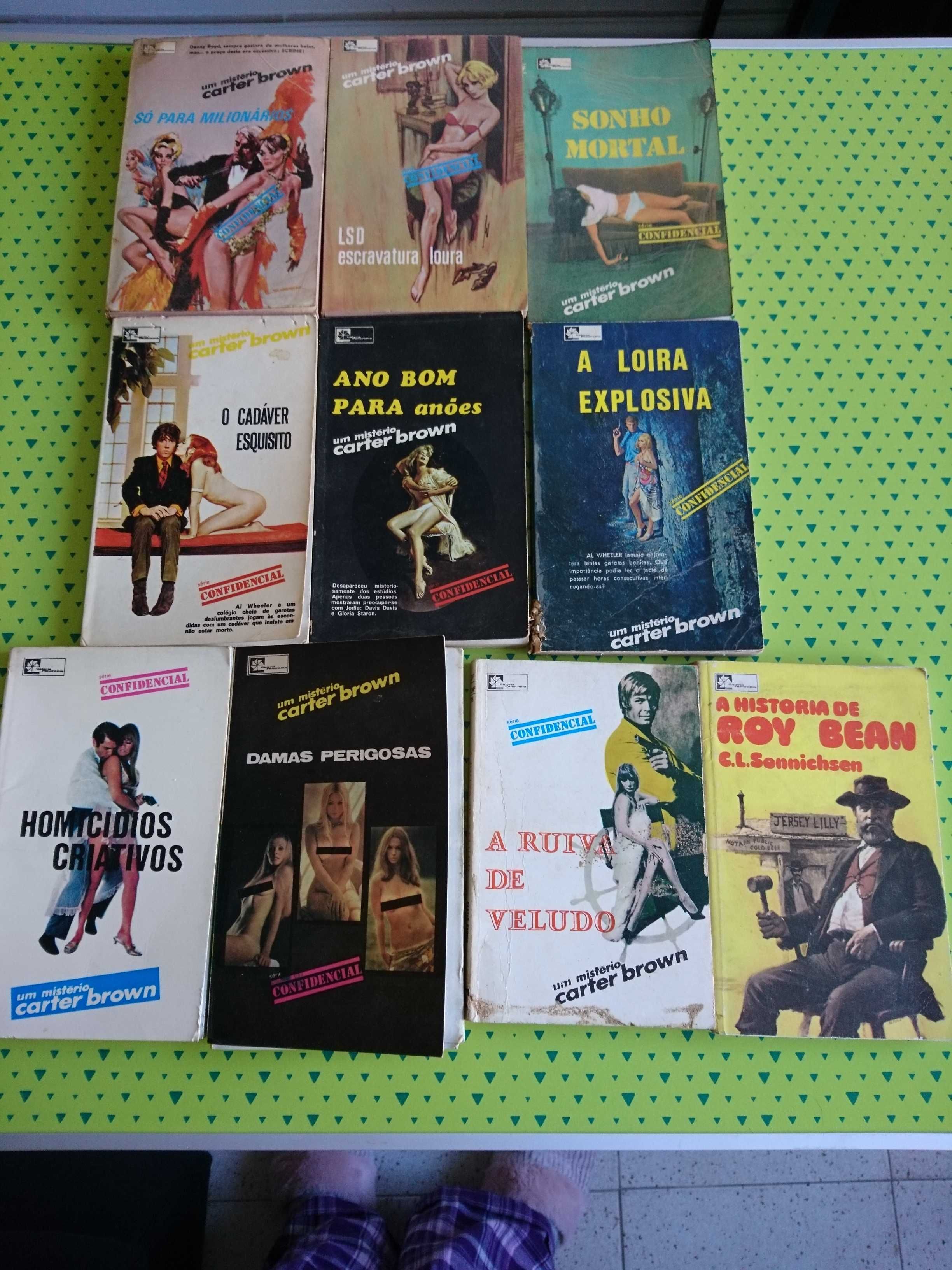 15 Livros Crime SA, C.I.A. K,Séries Confidencial/ Rififi