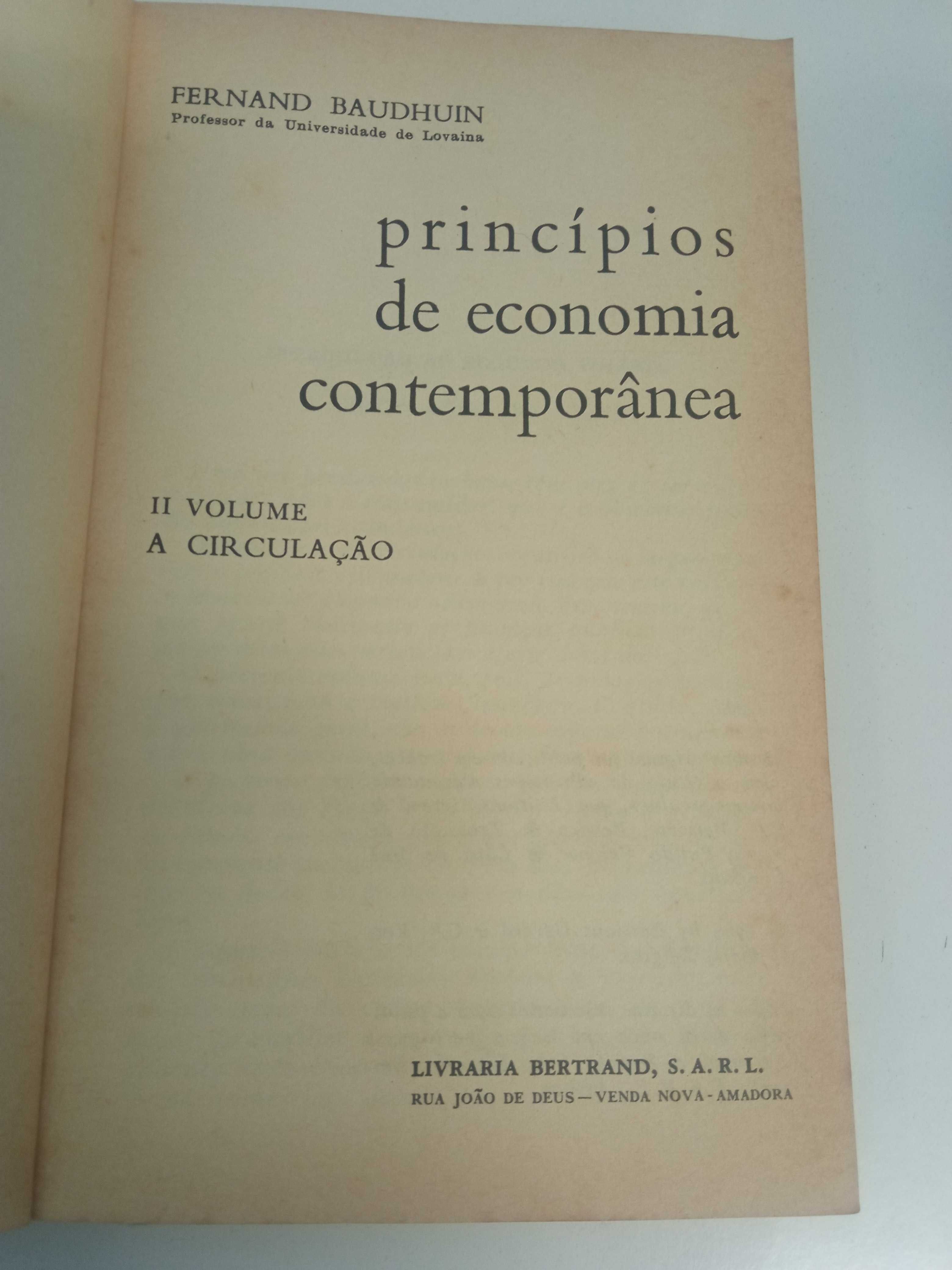 Princípios de economia contemporânea 2, de Fernand Baudhuin