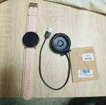 Smartwatch różowy/panterka KW19 GRATISY