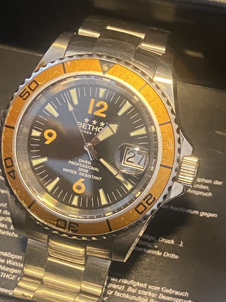 Zegarek automatic Bethge Diver Professional 200M Water Resistant