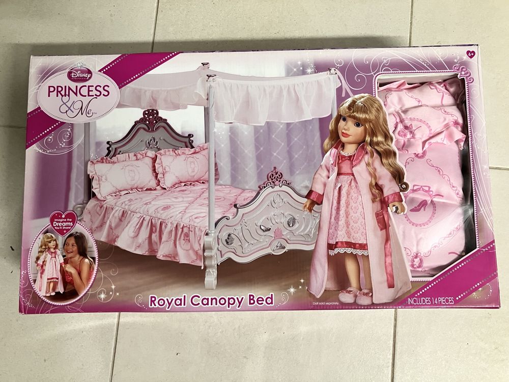 Disney Princess & Me Royal Canopy Bed- łóżko z baldachimem dla lalek