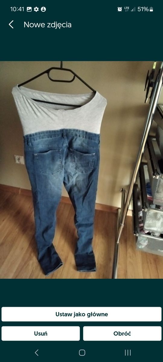 Spodnie ciążowe , tshirt, koszula