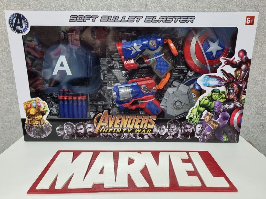 Новинка!Великий подарунковий набір Супергероя Марвел:Халк,Спайдер...