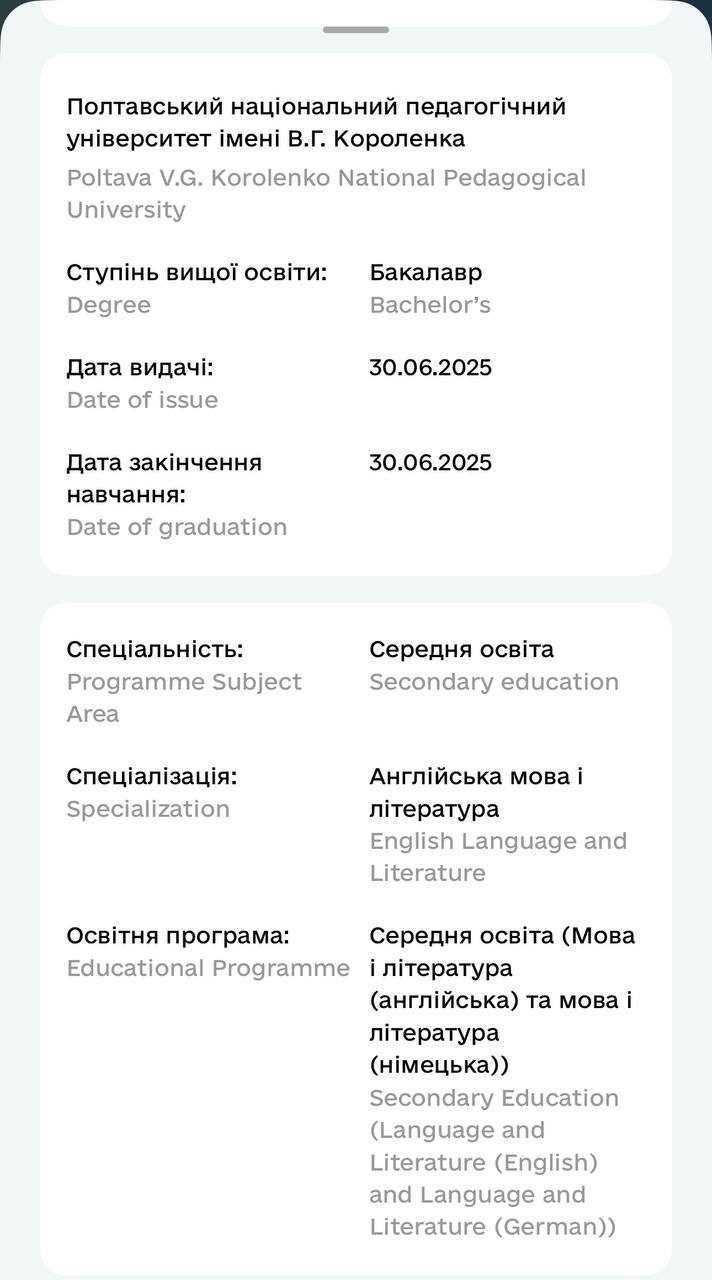 Репетитор англійської мови онлайн