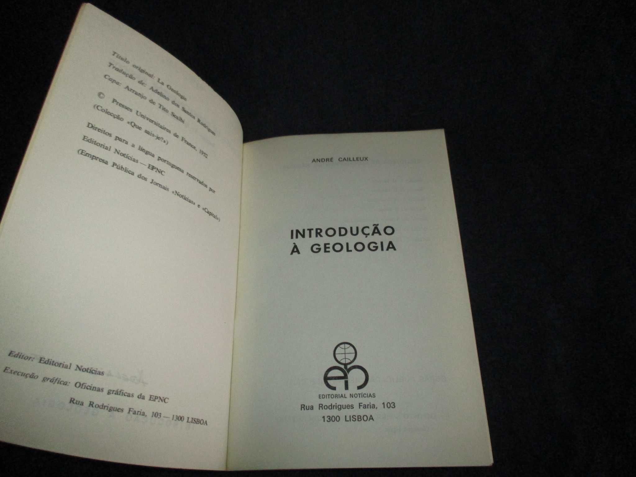 Livro Introdução à Geologia André Cailleux