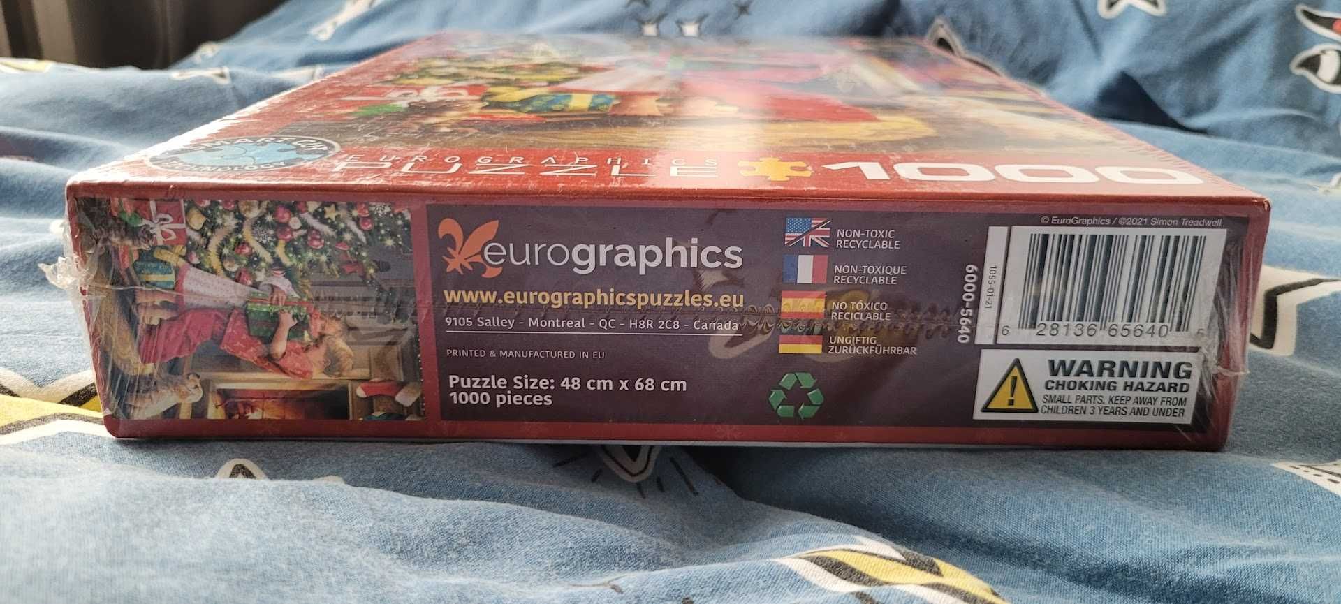 Puzzle 1000 Chistmas Surprise by Simon Tread. Nowe zafoliowane!