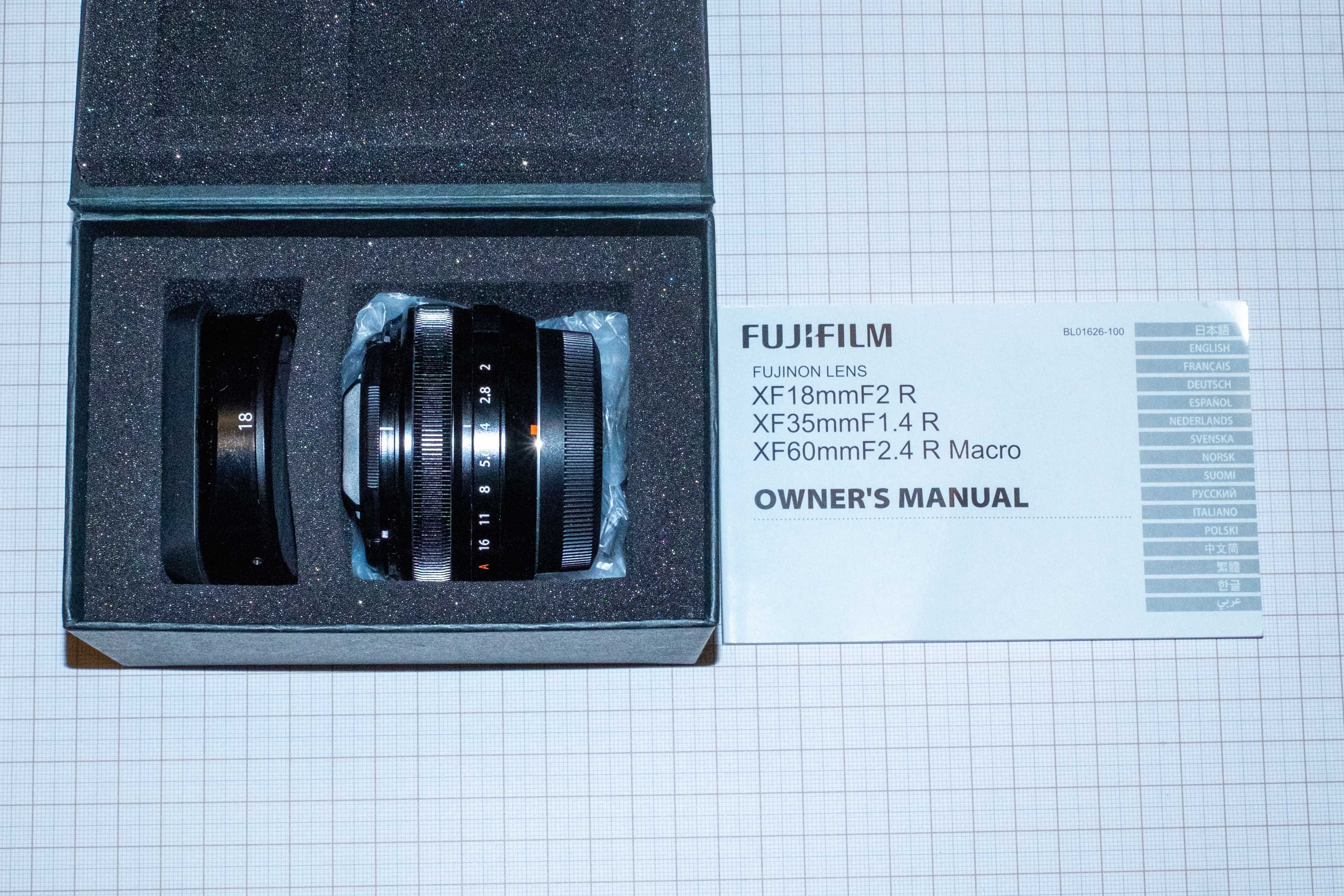Fujinon XF18mm F2 R w IDEALNYM stanie!!
