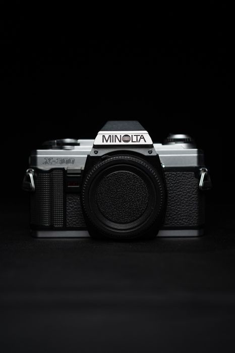 Camera Minolta X-300 Silver e Lente Rokkor PG 50mm f 1.4