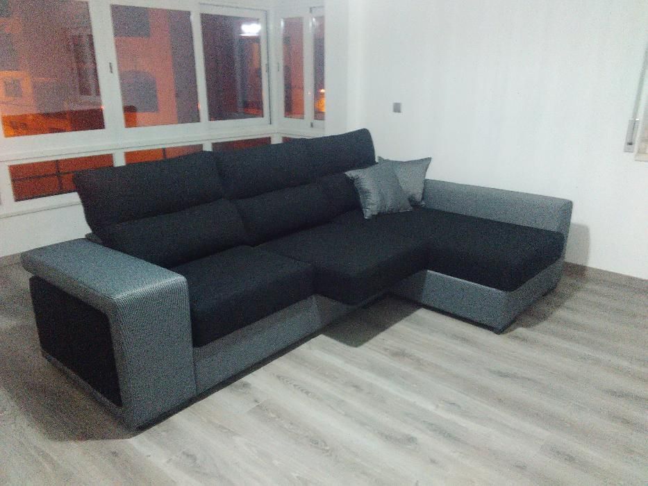 Sofa Chaiselong + Bau Elevatório NOVO - FABRICA