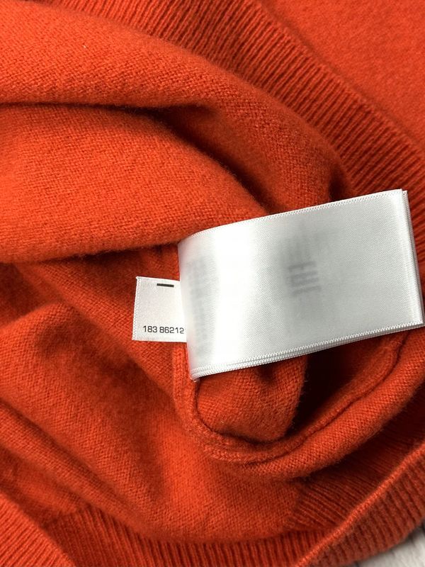 Gant Wełniany Sweter w Serek Męski Logo na Piersi Super Fine Lambswool