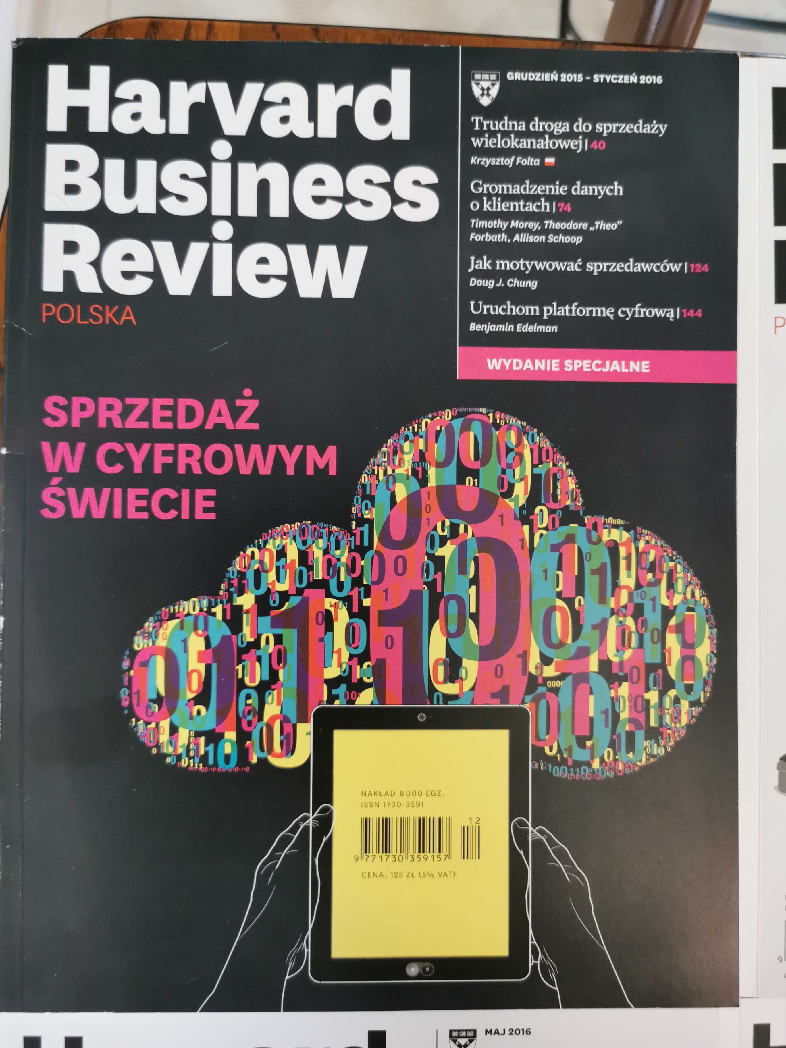 Harvard Business Review Polska 8 sztuk 2016 rok