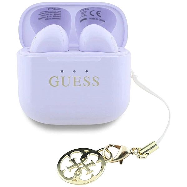 Słuchawki TWS Guess Glossy Effect Printed Classic Logo & Charm - lawen