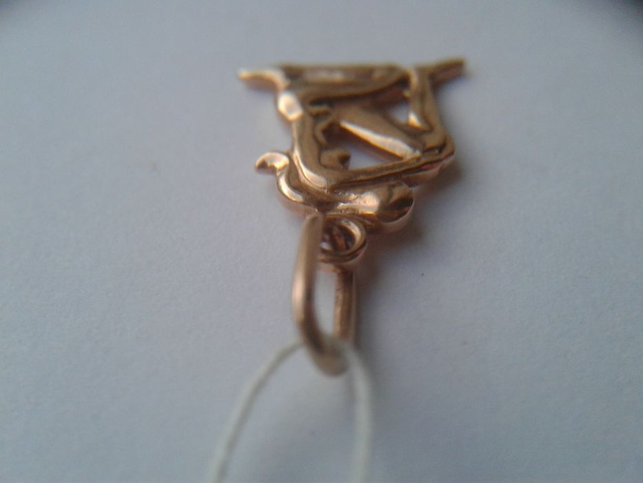 Золотая подвеска 1,42 гр. 583 СССР золотой кулон золота підвіска Діва