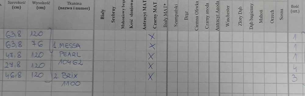 Rolety plisy do okien czarno białe