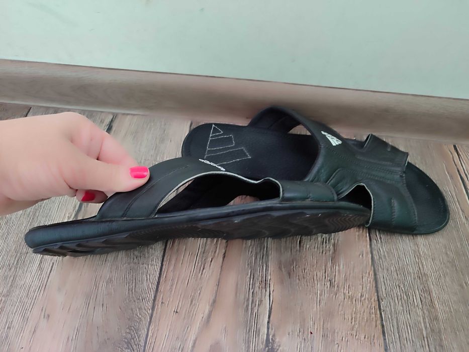Шлёпки, шлёпанцы кожа мужские "Adidas"р.43-44 б у