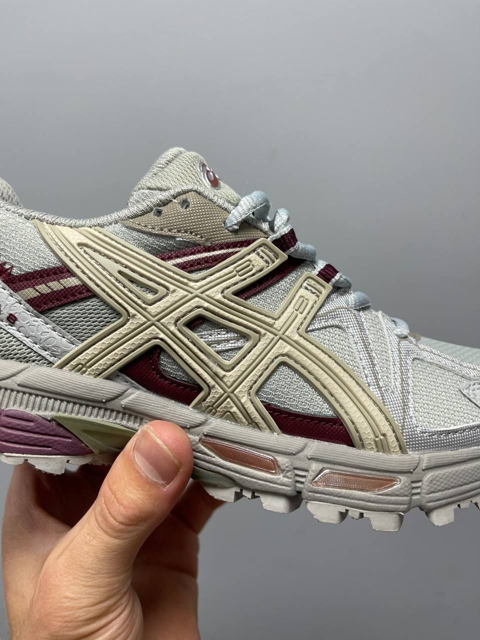 Чоловічі кросівки Asics Gel-Kahana 8 Grey Burgundy(літо)