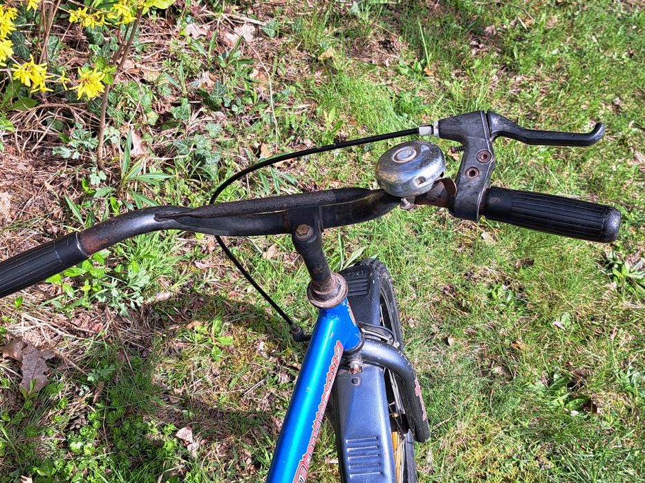 Chłopięcy rower niebieski, koła rozmiar 20