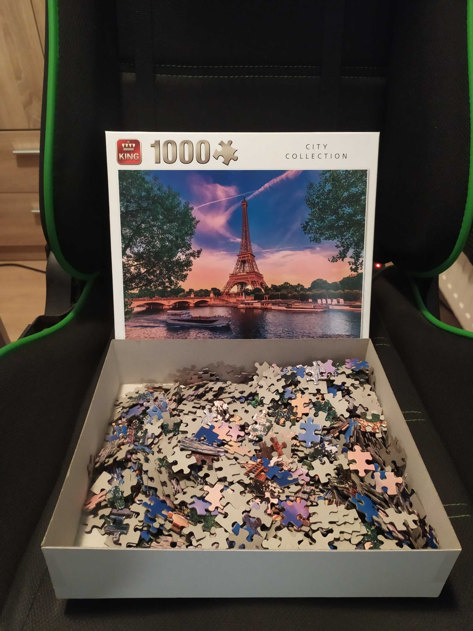 Puzzle Wieża Eiffla 1000 elementów KING
