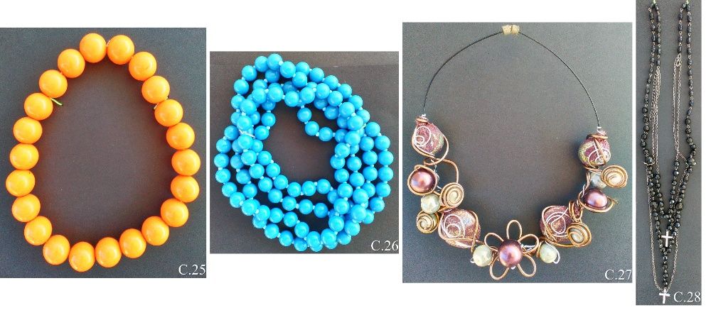 Colares (Betsey Johnson; Bastta), Correntes, Terços