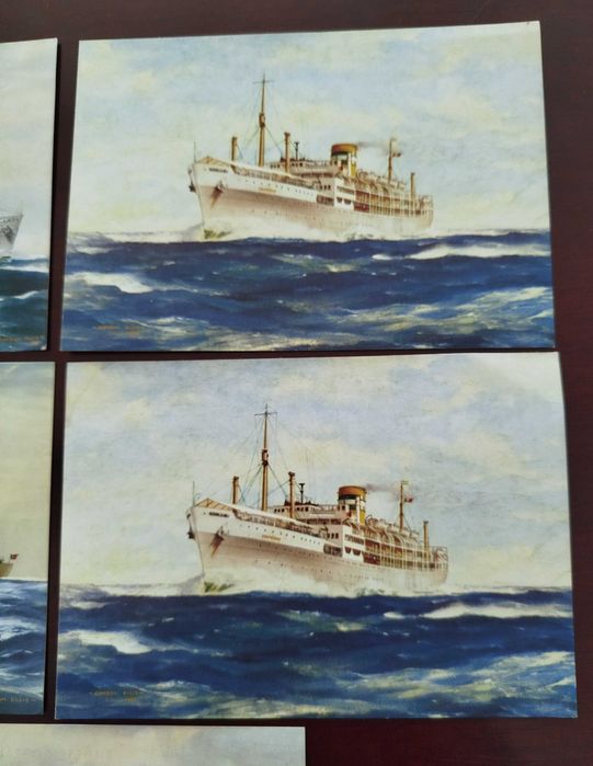 Lote de 5 Postais "Companhia Colonial de Navegação"