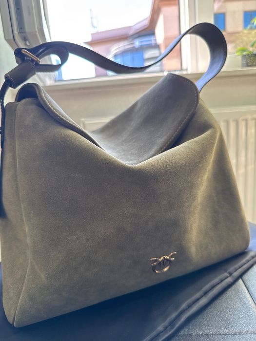Pinko torebka Leaf Hobo Big/ khaki, dobra cena