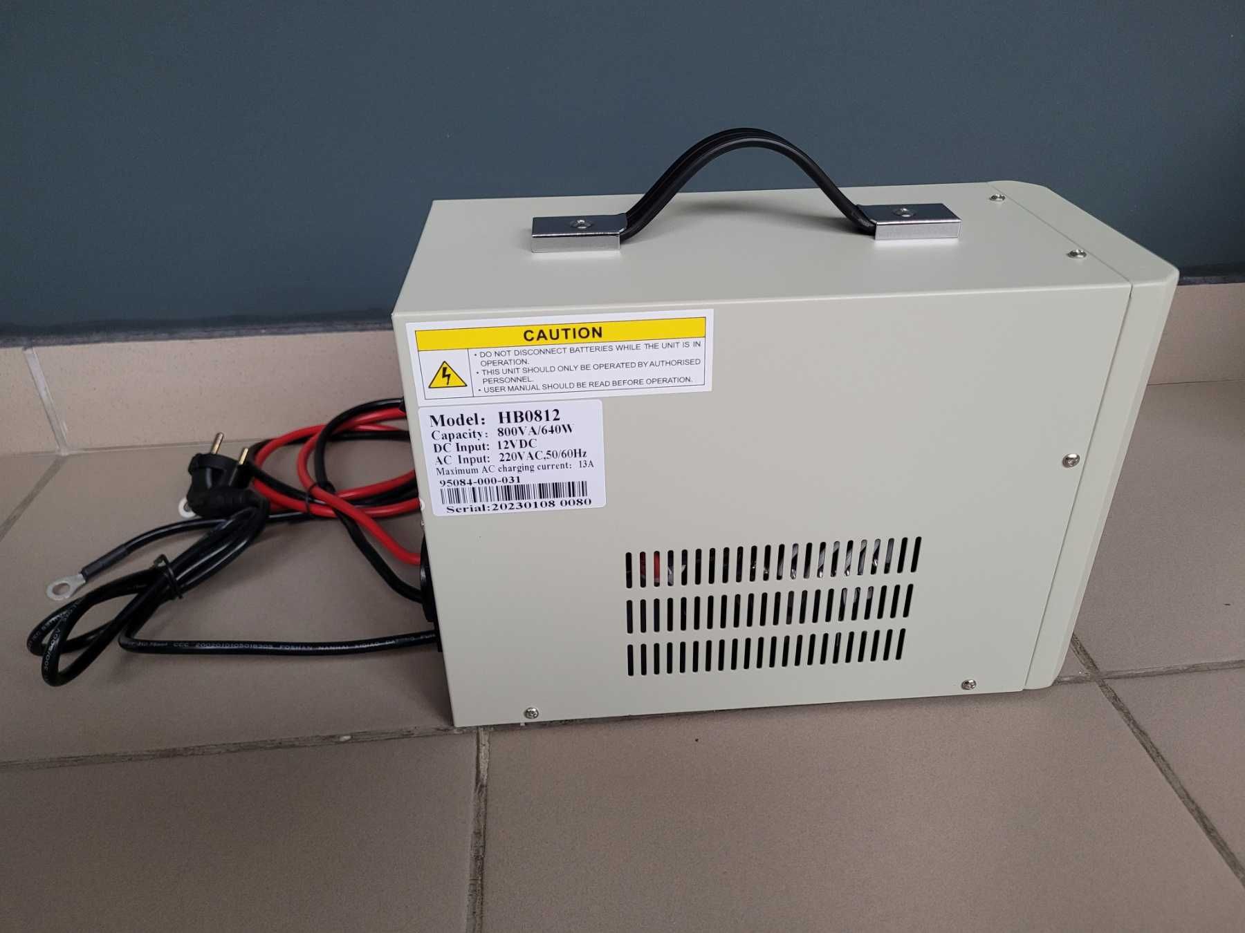 ДБЖ для блока, котла HB0812 PURE SINE 800VA/640W правильна синусоїда