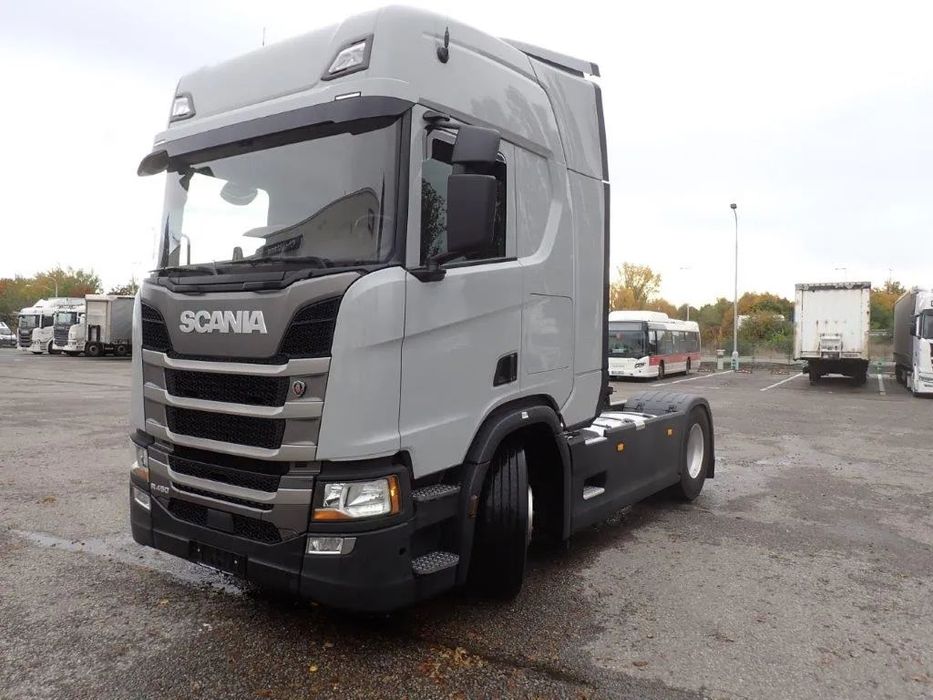 Scania R450 A4x2 STANDARD/ SERWIS/ NAVI  CAŁA NA PODUSZKACH!, tył 4 poduszki, koła 315/80, alufelgi, hydraulika