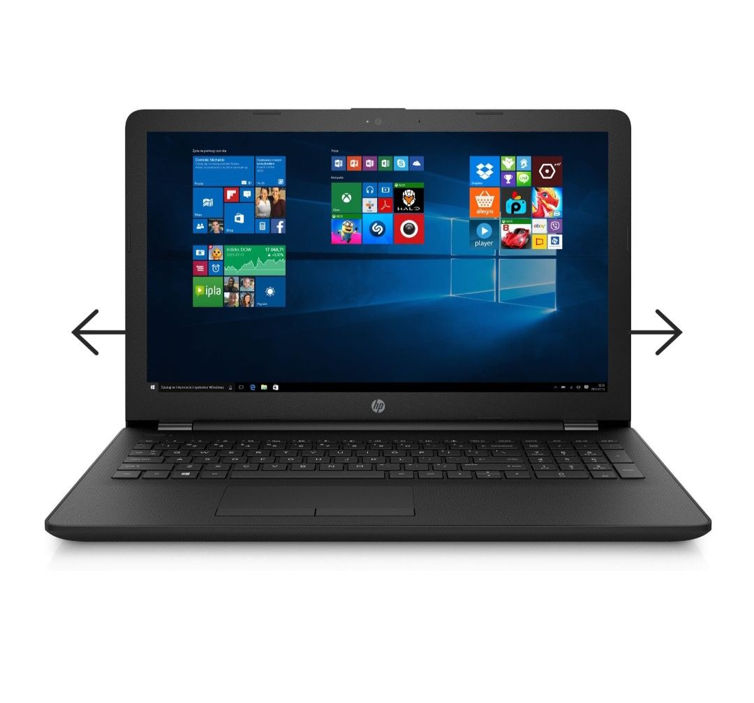 Laptop HP 15-ra097nw N3060/4GB/128GB SSD/INT/Win10H Czarny