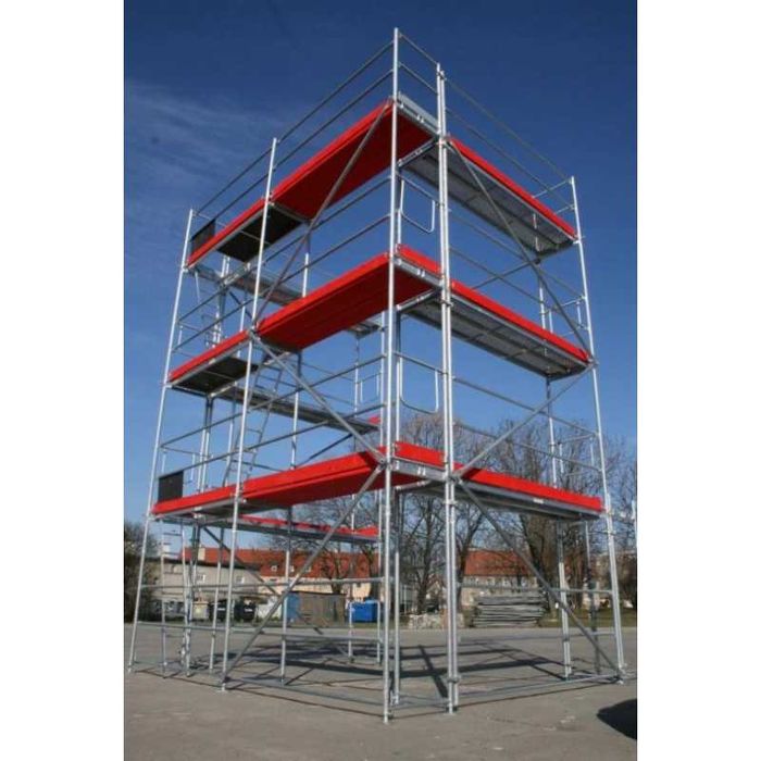 ZESTAW NA DOMKI rusztowanie elewacyjne fasadowe plettac 75 m2