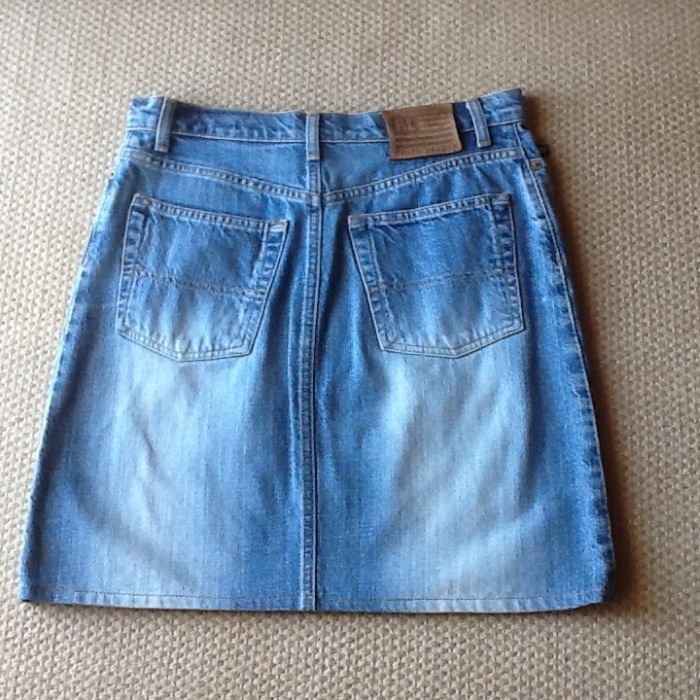 Mini saia Jeans Ralph Lauren como NOVA