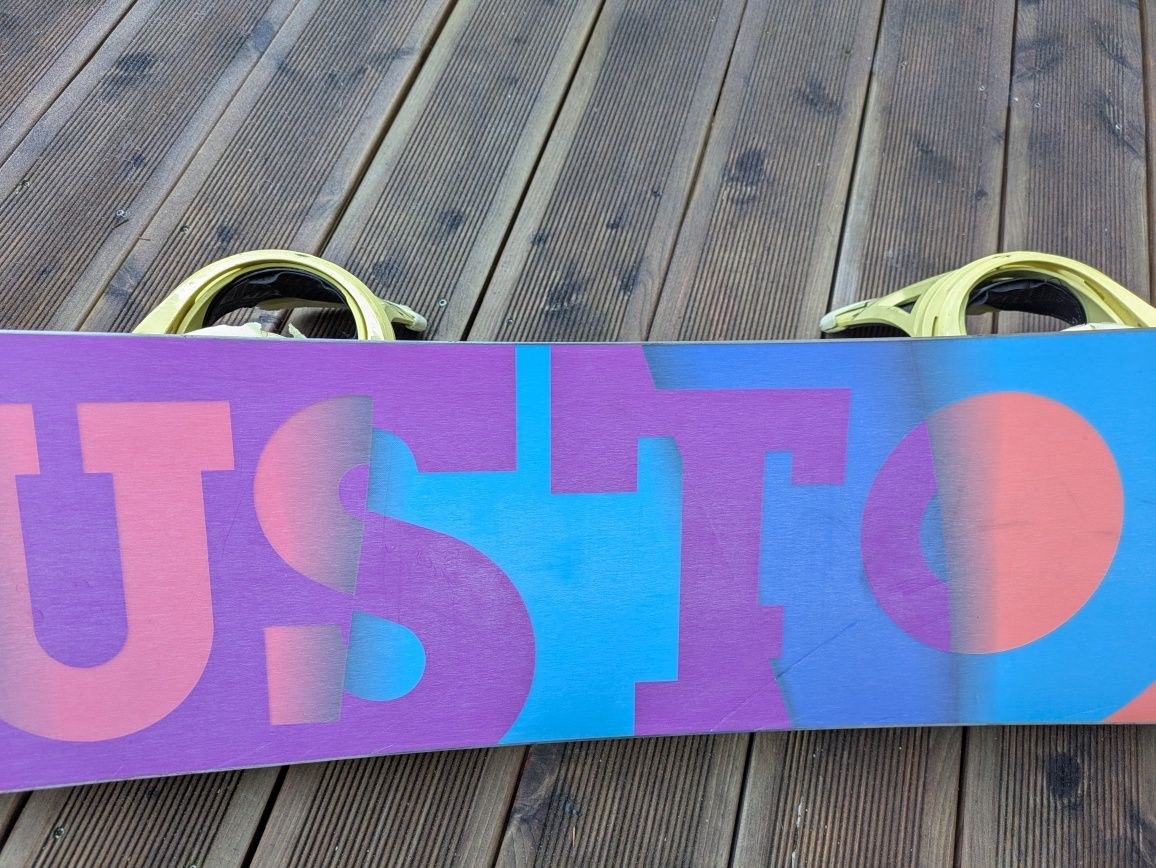 Burton Custom 163 deska snowboardowa snowboard wiązania Malavita Flux