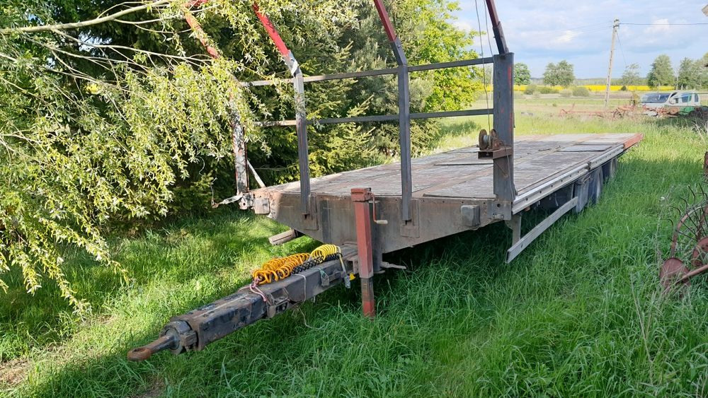 Przyczepa rolnicza tandem 9m laweta platforma