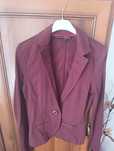 Żakiet marynarka XS bawełna 100% bordowy burgund Tom Tailor Denim