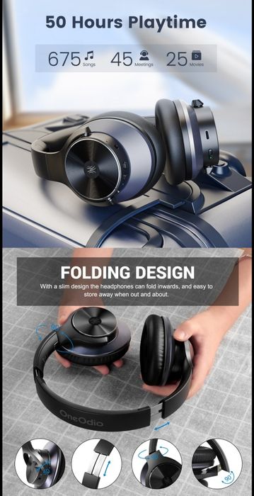 Наушники OneAudio Odio A10 шумодав ANC гарнитура hi-fi беспроводные