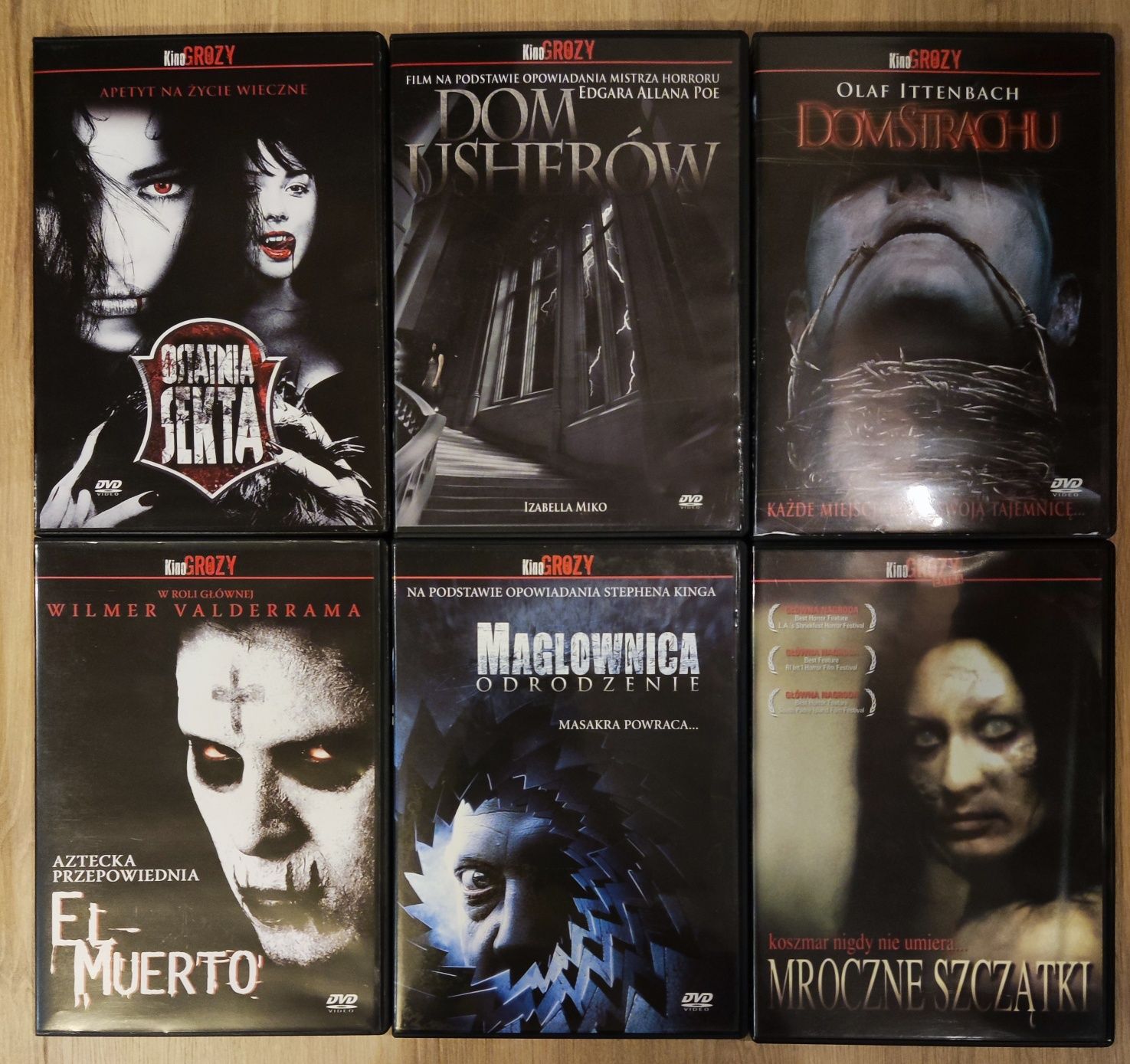 28 DVD filmy grozy, horror, lektor napisy pl