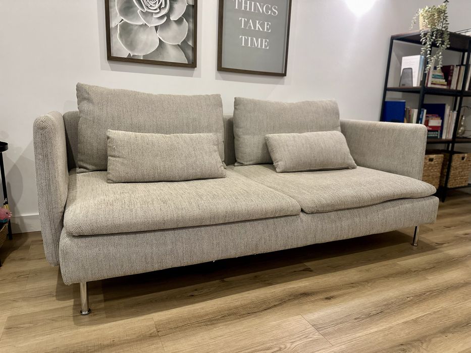 Sofá SÖDERHAMN 3 lugares, Viarp bege/castanho