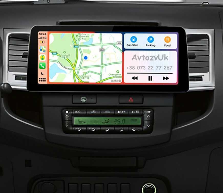 Магнитола HILUX Toyota SURF Хилюкс GPS Tesla 2 дин CarPlay Android 14