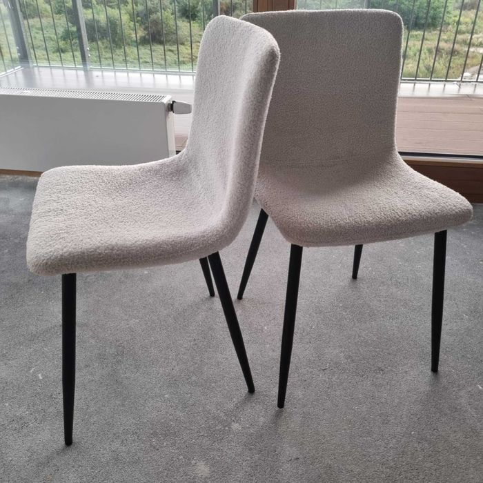 Krzesła tkanina boucle