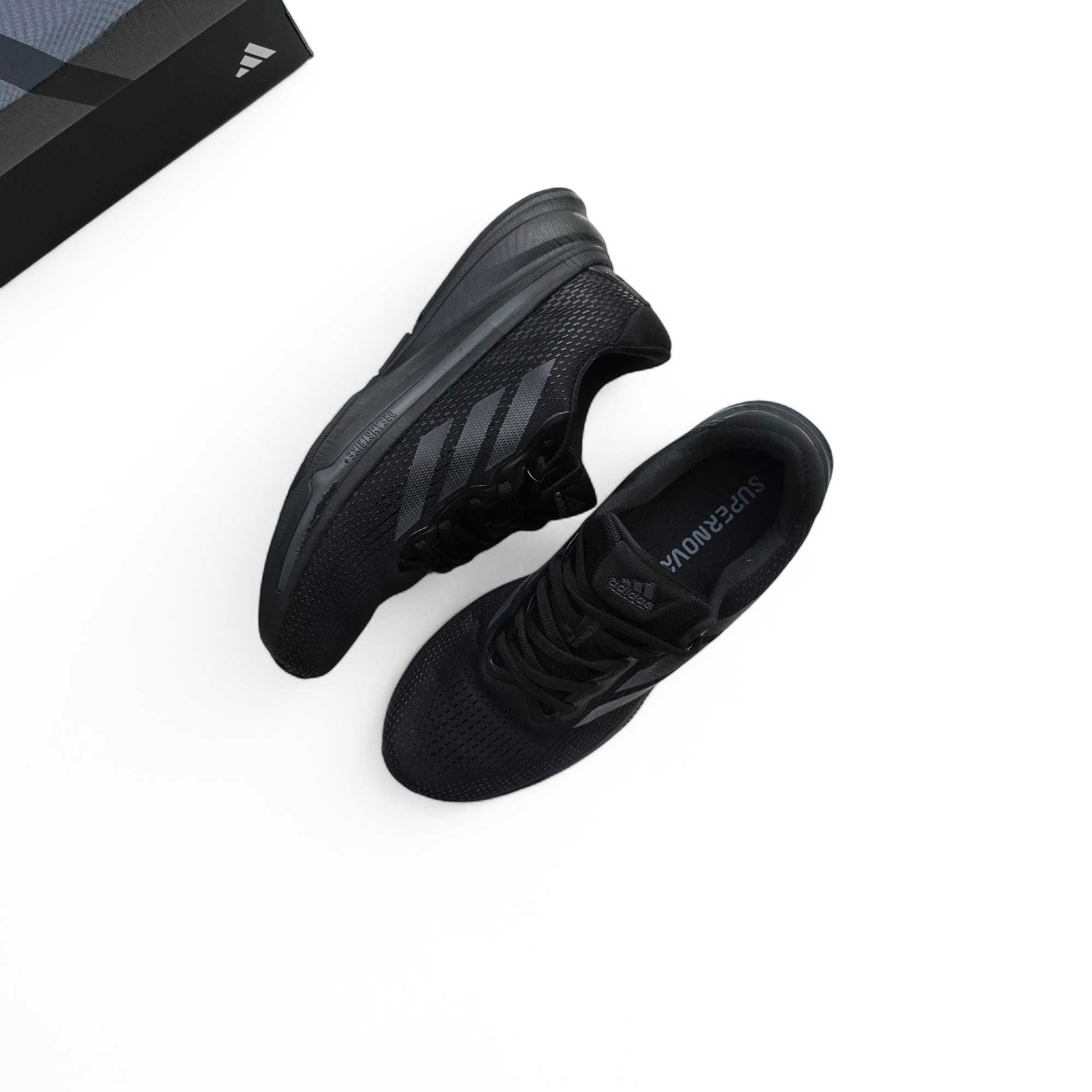 Розпродаж чоловічі кросівки Adidas Supernova чорні Адідас