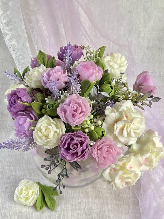 Мило натуральне, подарунки з мила, мильні букети, набір мила, сувеніри