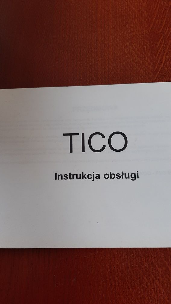 Książka Instrukcja obsługi Daewoo Tico