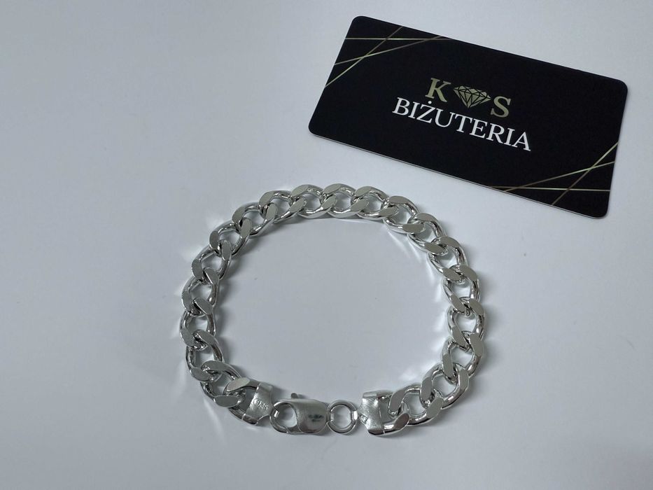 Srebrna Bransoletka splot Pancerka 21,5 CM 41 GRAM ! PR. 925 Okazja !