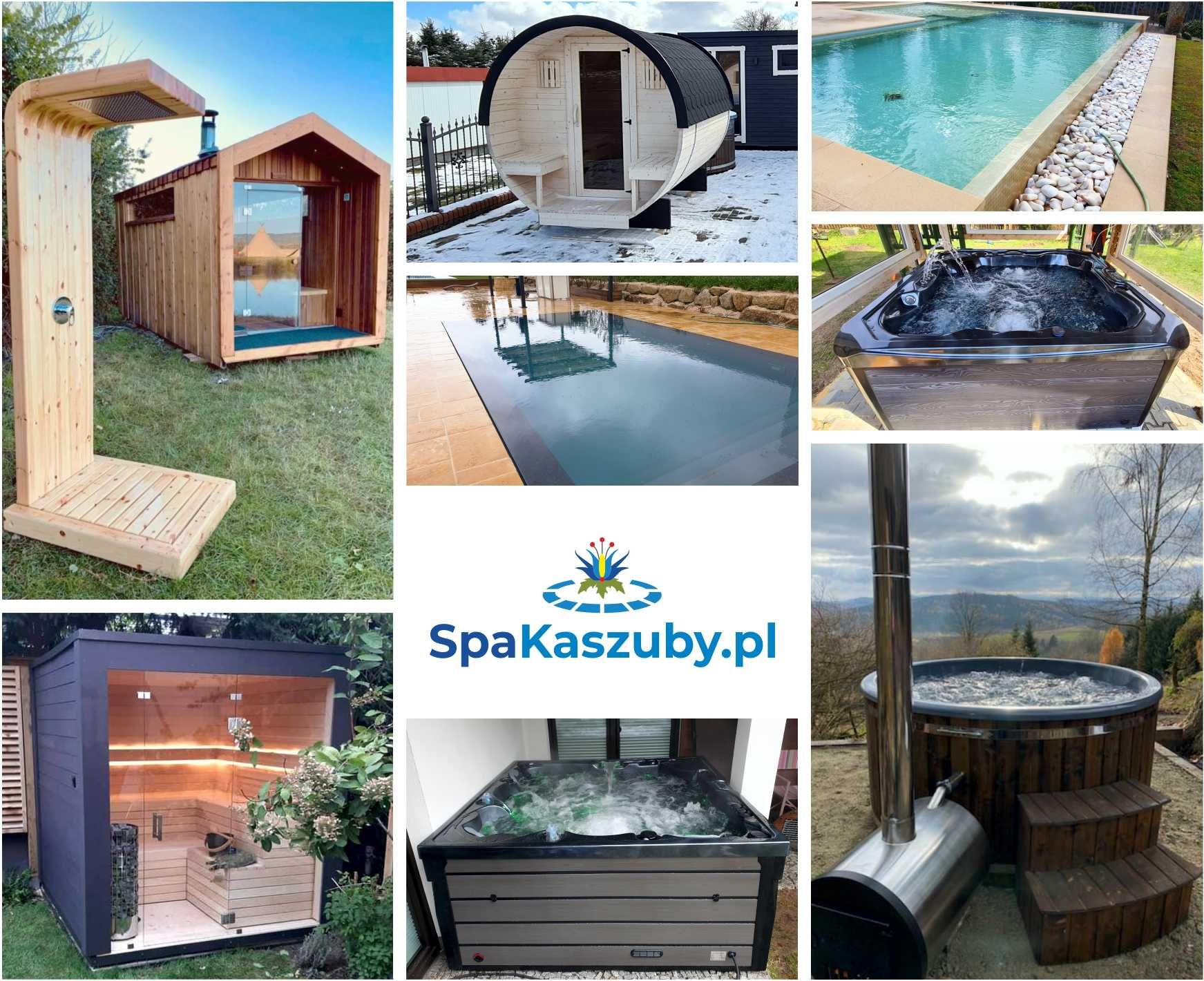 PROMOCJA Spa ogrodowe jacuzzi VISKAN HÄGGO, 6os.,aromaterapia,52 dysze