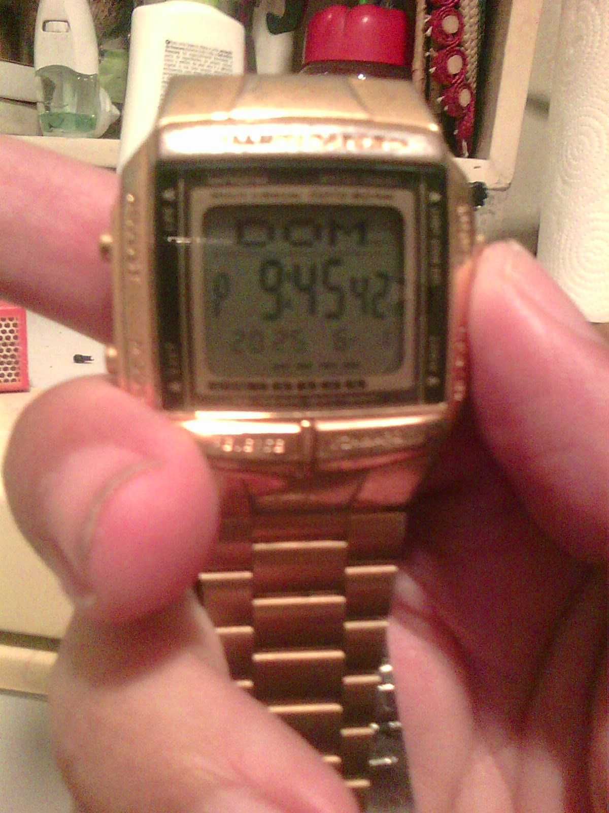Casio DB360 serie 2515 Watch Men Vintage Data Bank Mod funciona