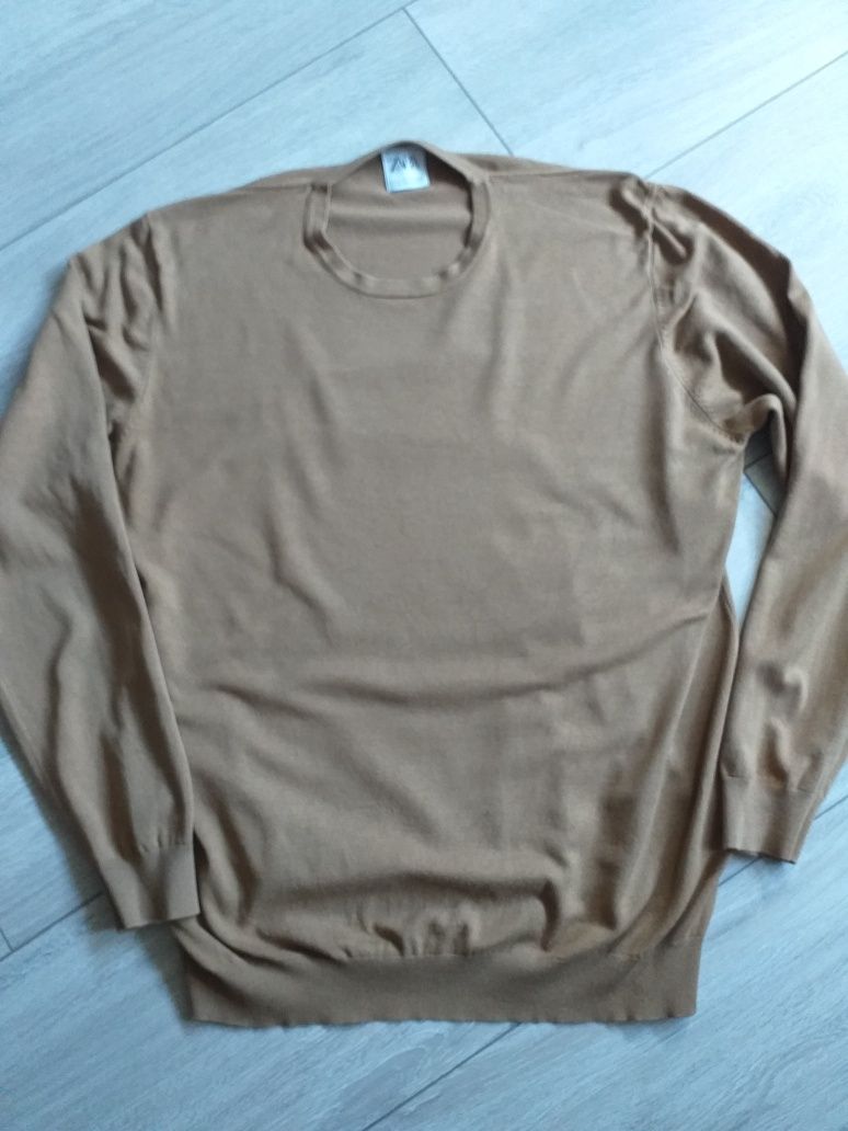 Sweter  brązowy ZARA EUR. M