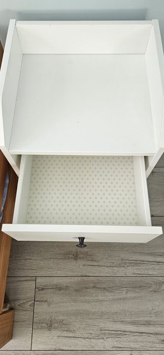 IKEA HAUGA Stolik nocny, biały 40x36 cm