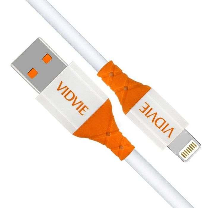 Kabel VIDVIE CB4014 USB/iPhone 2.4A, 1m biały, Vidvie