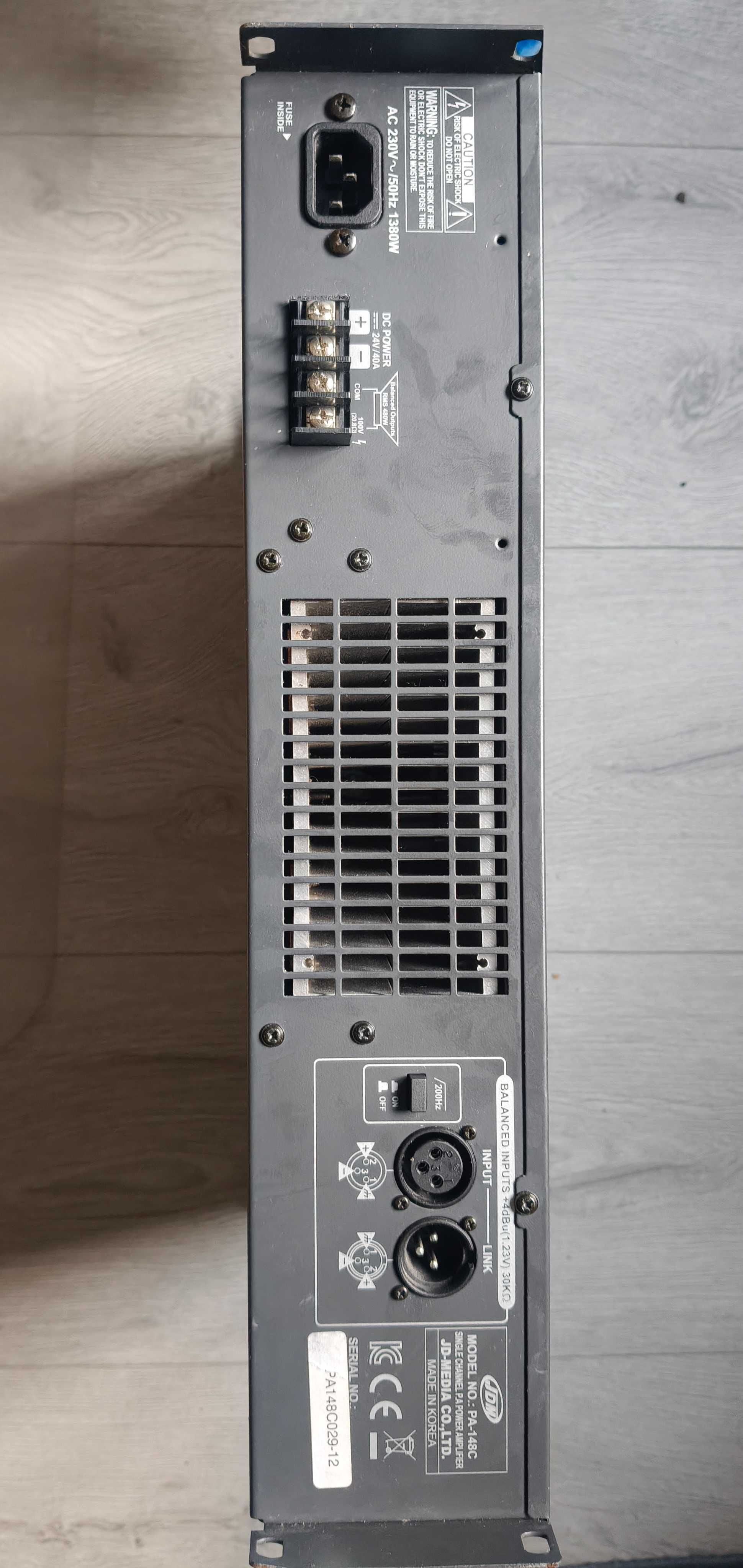 wzmacniacz końcówka mocy jdm-pa 148c 480w rms / 600w max