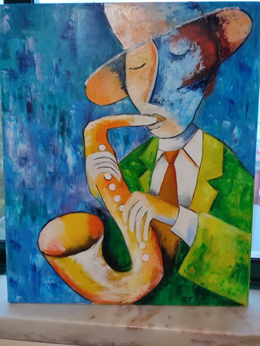 Tela pintada a óleo